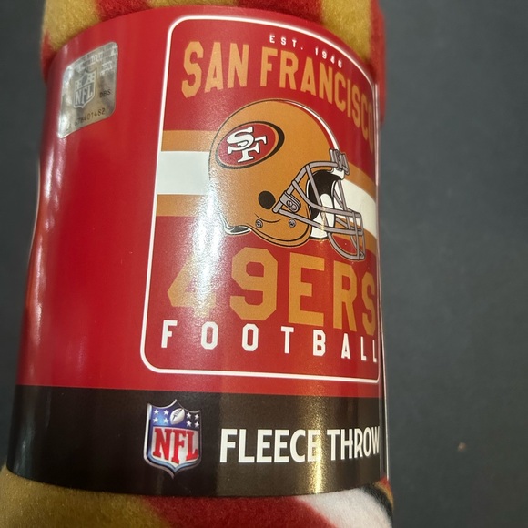 San Francisco 49er blanket 50in x 60in - Picture 2 of 3